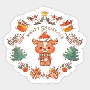 Feliz Navidad - Reno Sticker